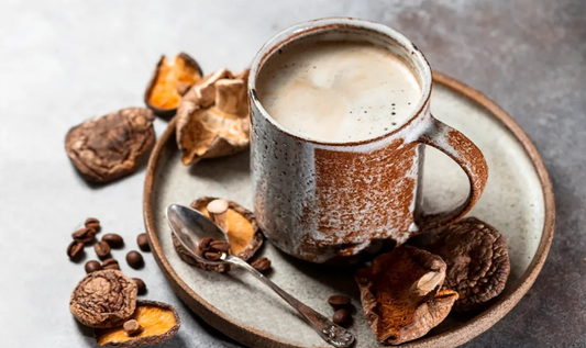 (No) Coffee Cacao Mix - Verrijkt met Lions Mane, Cordyceps, Chaga, Reishi en Pure Cacao!